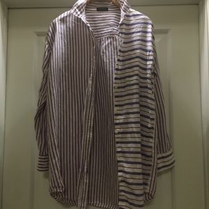 J. CREW - Button Dw Striped Bls